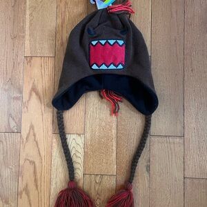 Domo Kun beanie with braids. New with tags #vintage #beaniehat #domokun